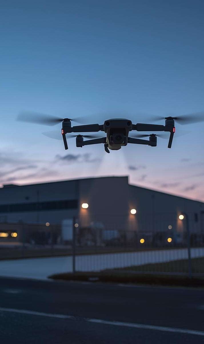 DRN drone en vuelo